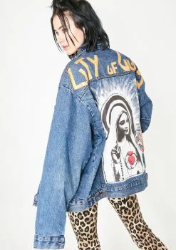 Discount ๐ Elsie & Fred Outerwear City Of Gods Denim Jacket ๐ 10 Elsie & Fred Outerwear City Of Gods Denim Jacket