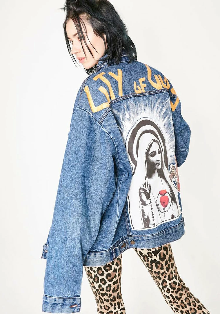 Discount ๐ Elsie & Fred Outerwear City Of Gods Denim Jacket ๐ 6 Elsie & Fred Outerwear City Of Gods Denim Jacket