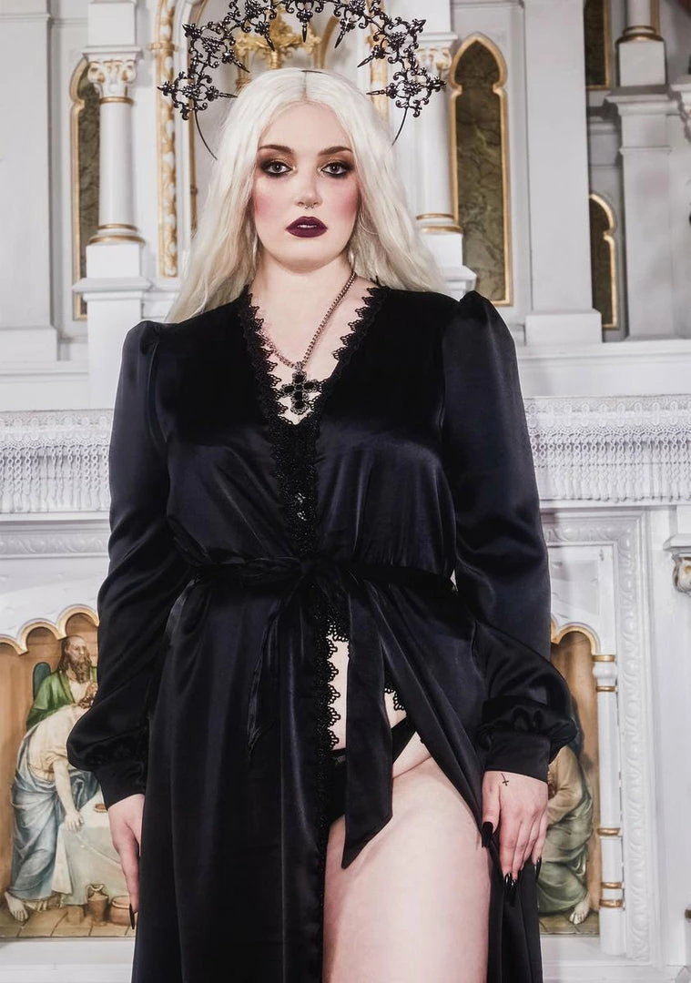 Best reviews of ๐ฅฐ Unholy Plus Awaited Arrival Satin Robe ๐ 3 Unholy Plus Awaited Arrival Satin Robe