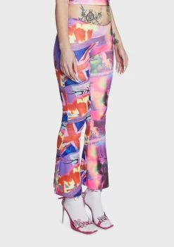 Elsie & Fred Pleasure Print Low Rise Trousers