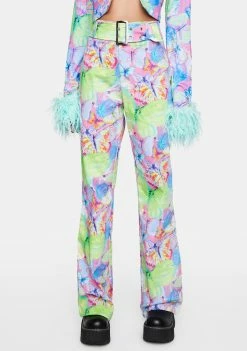 Elsie & Fred Trousers Metamorphosis Belted Bootcut Butterfly Jeans