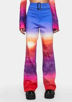 Elsie & Fred Twilight Belted Bootcut Jeans Trousers