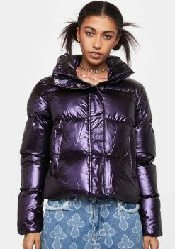 Noize Outerwear Violet Coco Puffer Jacket