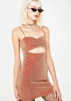 Elsie & Fred Dresses Rita Lurex Cutout Mini Dress