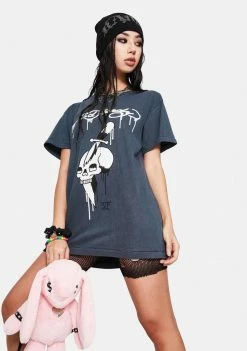 Ed Hardy Tops Dagger Skull Graphic Tee