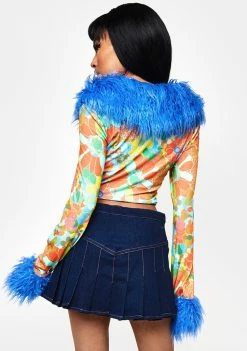 New ๐ Elsie & Fred Groove Jet 70s Floral Cardigan โ๏ธ 9 Elsie & Fred Groove Jet 70s Floral Cardigan