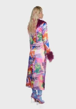 Best reviews of 💯 Elsie & Fred Pleasure Print Satin Marla Maxi Jacket Trench 🧥 Coats 😉 11 Elsie & Fred Pleasure Print Satin Marla Maxi Jacket Trench Coats