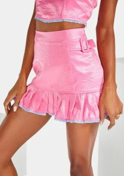 Elsie & Fred Bottoms Pink Billie Mini Skirt