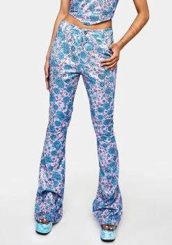 Elsie & Fred Wild Rose Floral Print Trousers