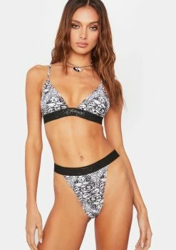 Ed Hardy Tiger Print Bikini Set Swim