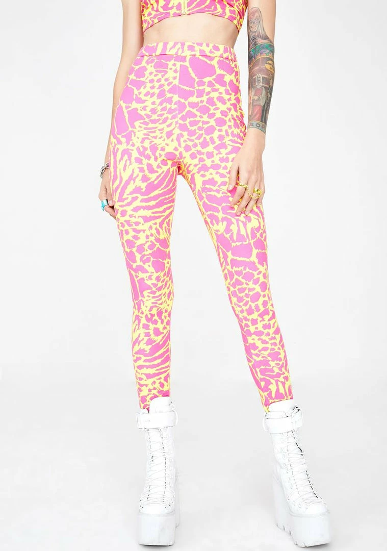 New ⨠Elsie & Fred Bottoms Superfly Leopard Print Leggings 𧨠3 Elsie & Fred Bottoms Superfly Leopard Print Leggings