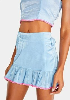 Elsie & Fred Bottoms Baby Blue Billie Mini Skirt
