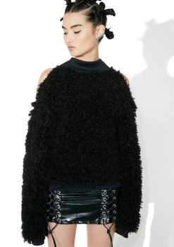 DAMAGE Shibari 2 Way Cut-Out Sweater Tops