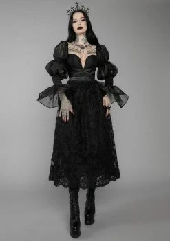 Unholy New Moon Waltz Tulle Midi Dress