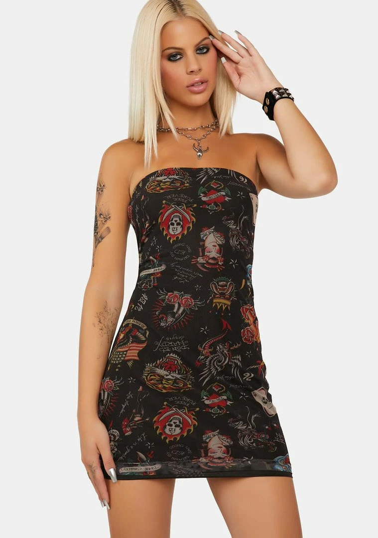 Cheap 🔥 Ed Hardy Club 👗 Dresses Flashboard Tube Mini 👗 Dress 😍 3 Ed Hardy Club Dresses Flashboard Tube Mini Dress