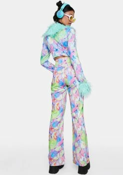 Elsie & Fred Trousers Metamorphosis Belted Bootcut Butterfly Jeans