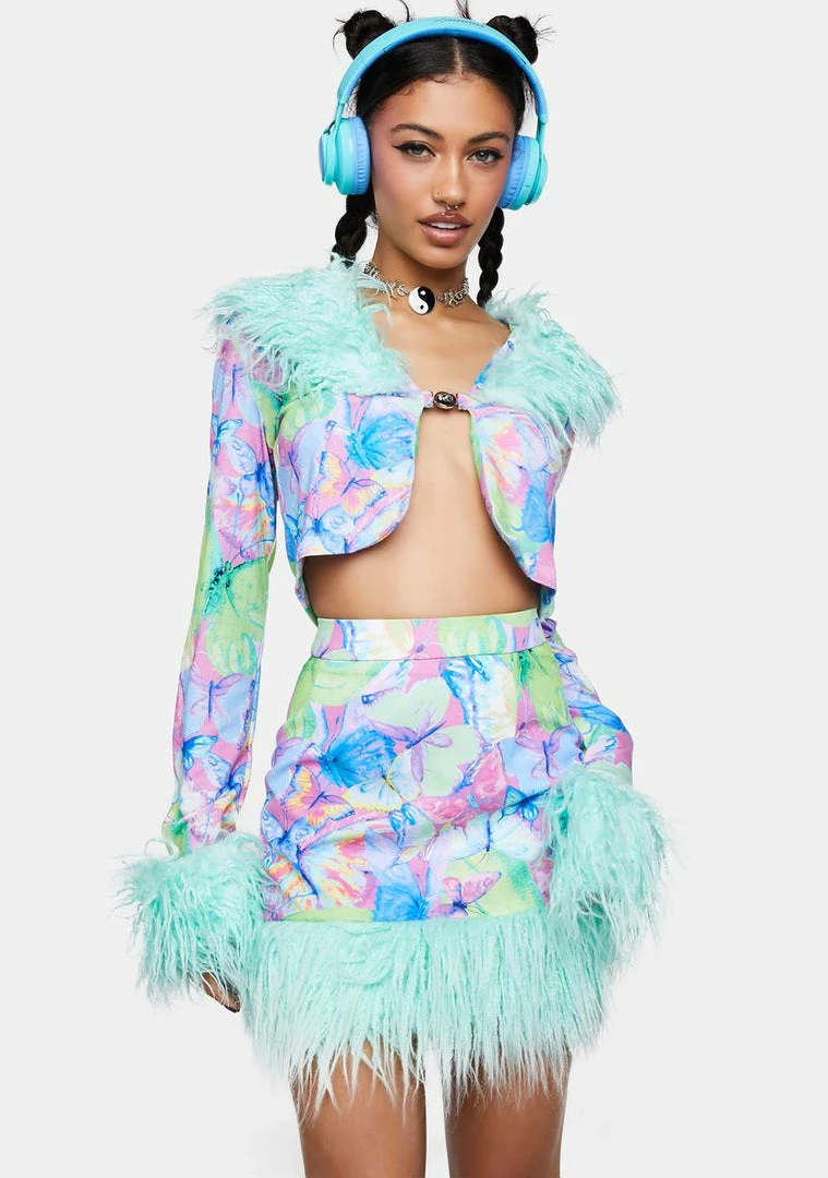 Best reviews of 🛒 Elsie & Fred Metamorphosis Fur Trim A-Line Mini 👗 Skirt 🔔 4 Elsie & Fred Metamorphosis Fur Trim A-Line Mini Skirt