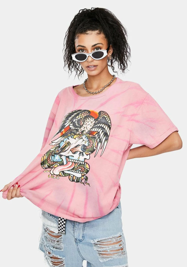 Cheap ⭐ Ed Hardy Rose Tie Dye Tee ✔️ 4 Ed Hardy Rose Tie Dye Tee