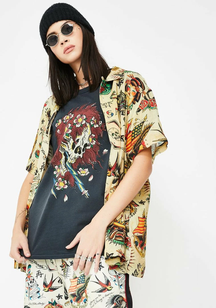 Promo β Ed Hardy Tops Skull Archive Graphic Tee π 4 Ed Hardy Tops Skull Archive Graphic Tee