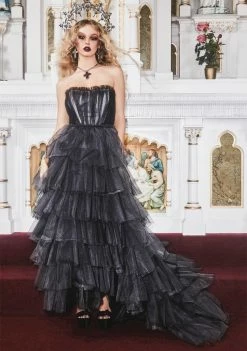 Unholy Midi & Maxi Dramatic Flair Tulle Maxi Dress