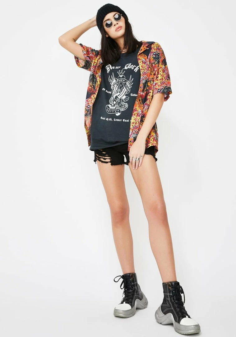 Cheapest β Ed Hardy New York Archive Graphic Tee Tops π 5 Ed Hardy New York Archive Graphic Tee Tops