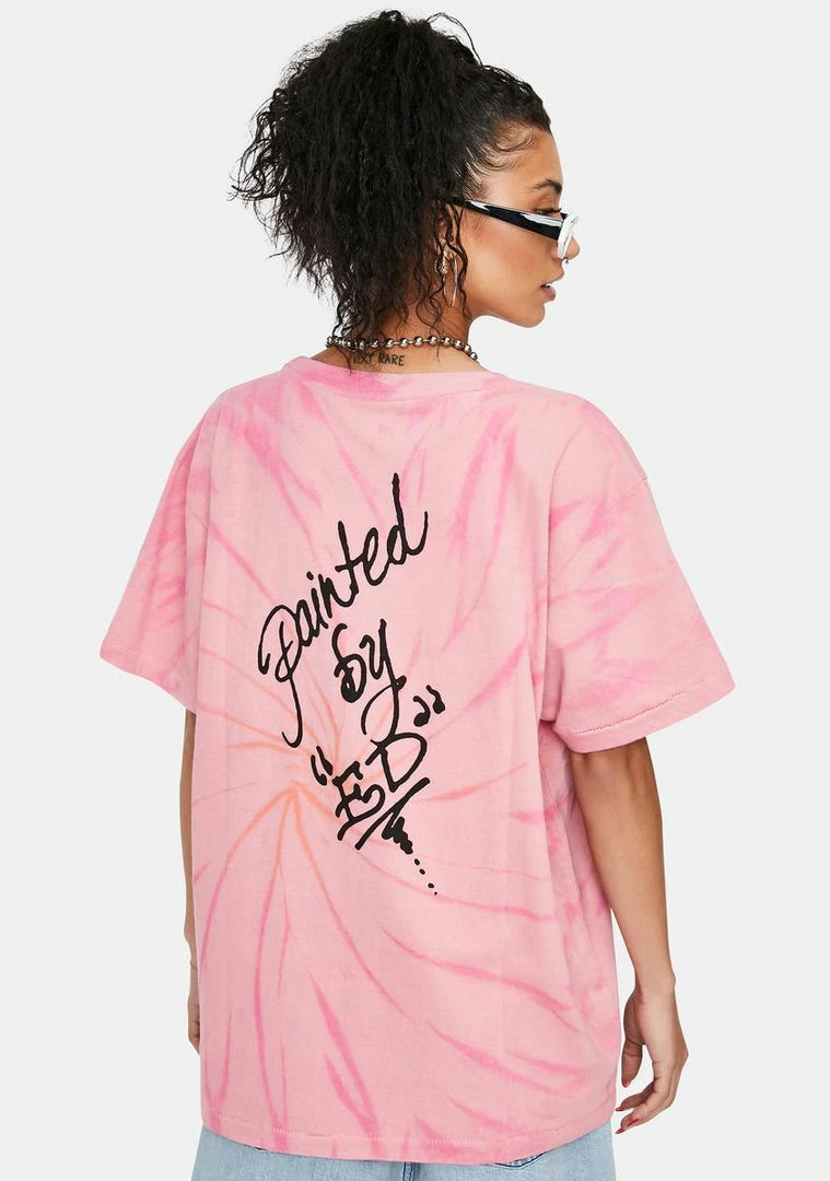 Cheap ⭐ Ed Hardy Rose Tie Dye Tee ✔️ 6 Ed Hardy Rose Tie Dye Tee