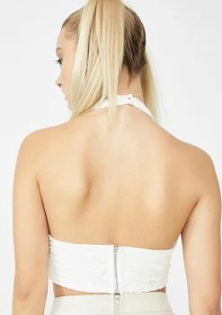 Best Sale π Elsie & Fred Tops Nevada Glitter Crossover Crop Top π 9 Elsie & Fred Tops Nevada Glitter Crossover Crop Top