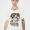 Cheap 💯 Ed Hardy Tops Battle Skull Washed Graphic Tee ❤️ 2 Ed Hardy Tops Battle Skull Washed Graphic Tee
