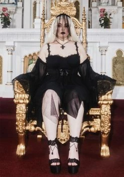 Unholy Mini Plus Minutes To Midnight Chiffon Dress