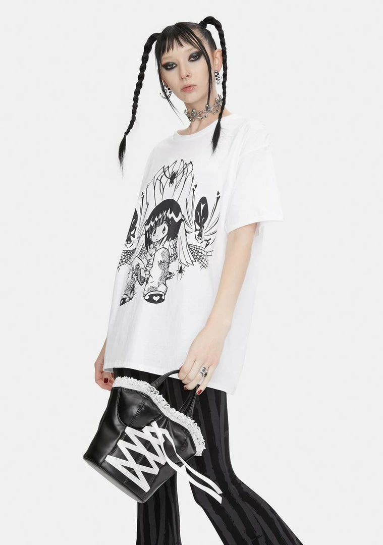 Cheap ๐ DAMAGE Tops X Yenta Yen Graphic Tee โจ 4 DAMAGE Tops X Yenta Yen Graphic Tee