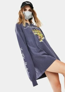 Budget โค๏ธ Ed Hardy Onyx Tiger Long Sleeve Graphic Tee Tops ๐ 9 Ed Hardy Onyx Tiger Long Sleeve Graphic Tee Tops