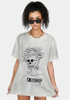 Ed Hardy Cloud Dancer Graphic Tee
