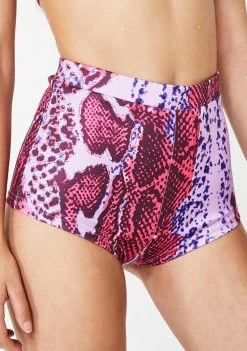 Elsie & Fred Rodeo Pink Snakeskin Hot Shorts