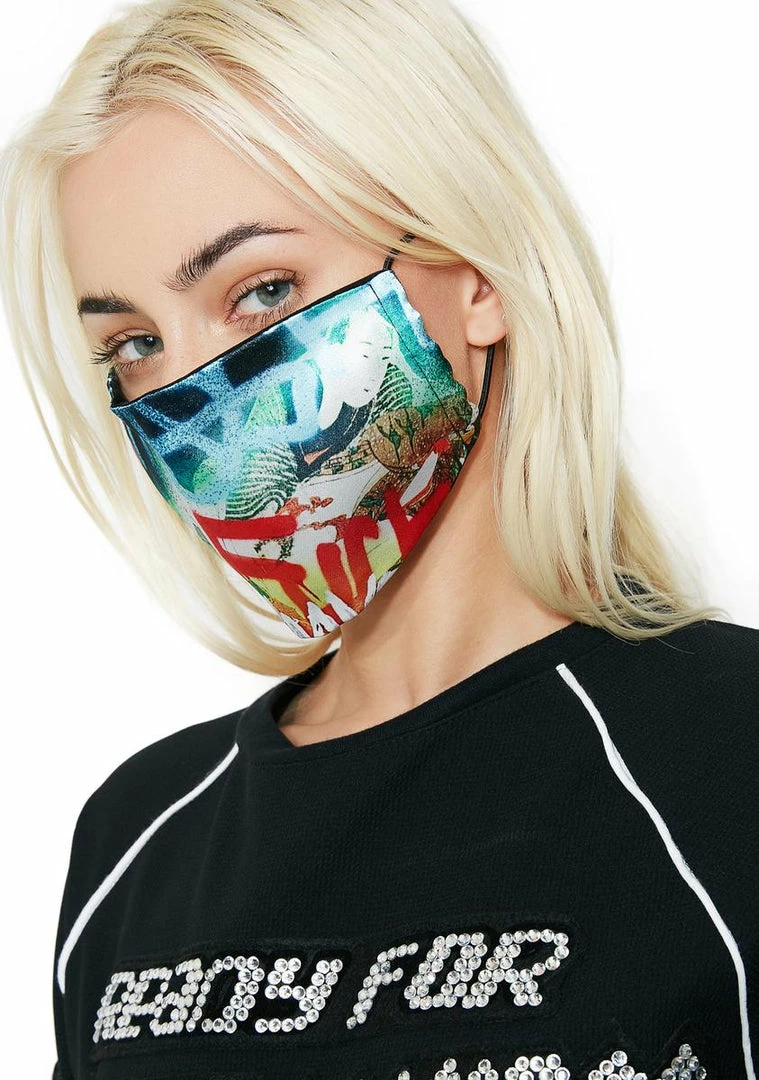 Wholesale ๐งจ DAMAGE Face Masks Rainbow Tyo X Sars Mask ๐ 5 DAMAGE Face Masks Rainbow Tyo X Sars Mask