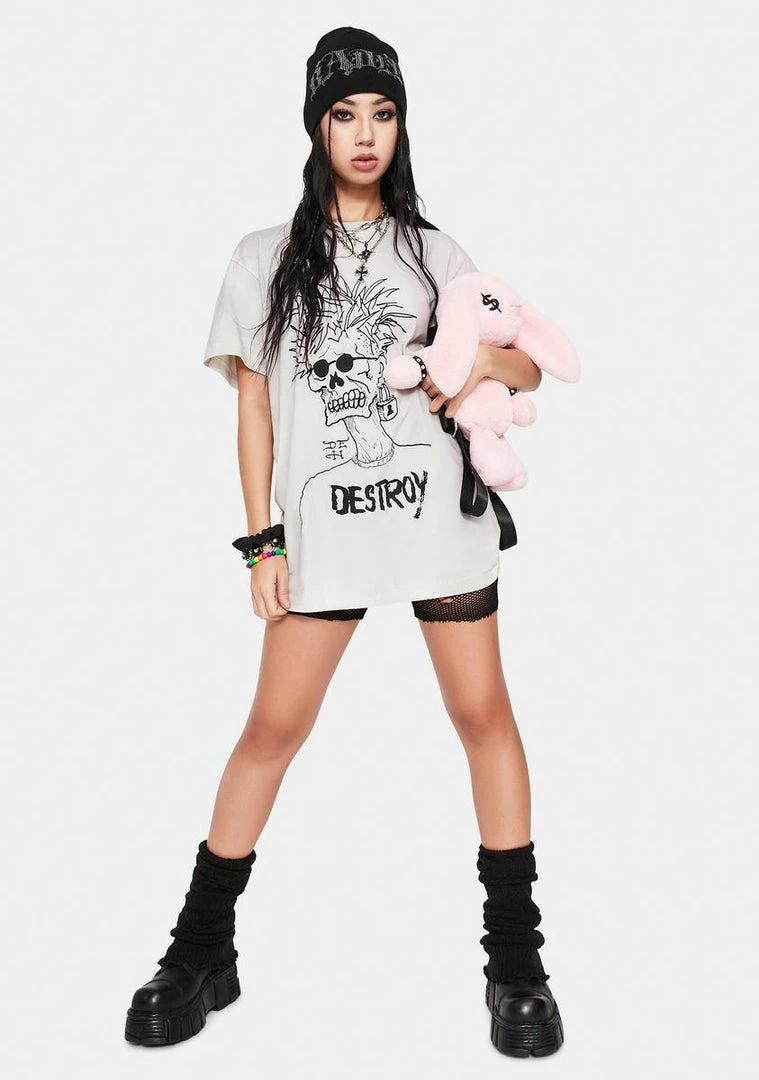 Buy 😉 Ed Hardy Punk Skull Graphic Tee 👏 5 Ed Hardy Punk Skull Graphic Tee