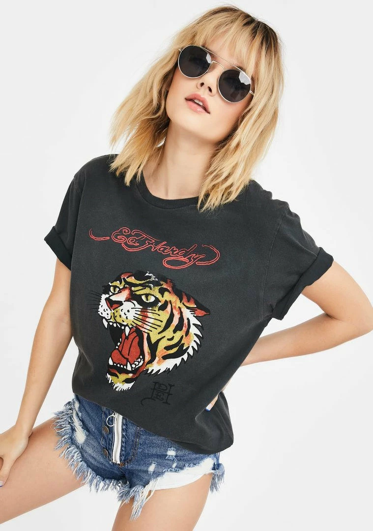 Best deal โ Ed Hardy Tops Tiger Graphic Tee ๐ฅฐ 4 Ed Hardy Tops Tiger Graphic Tee