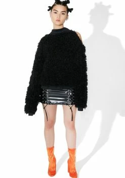 DAMAGE Shibari 2 Way Cut-Out Sweater Tops