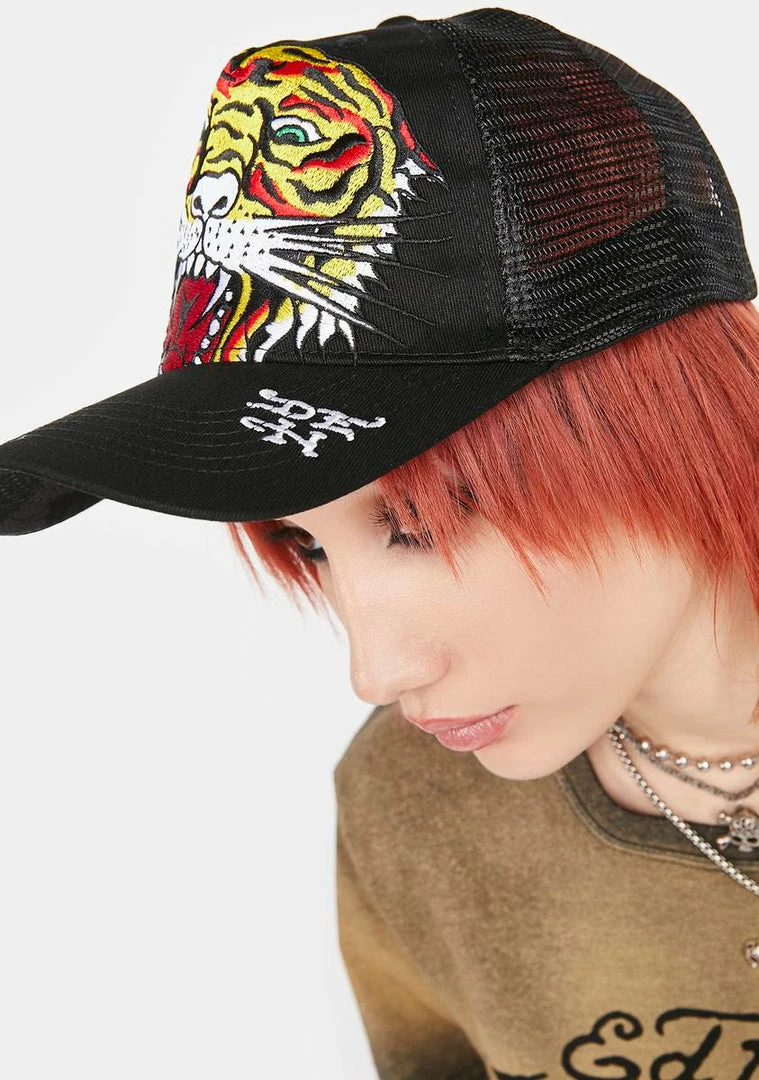 Flash Sale ๐ Ed Hardy Hats Tiger Trucker Hat ๐งจ 4 Ed Hardy Hats Tiger Trucker Hat