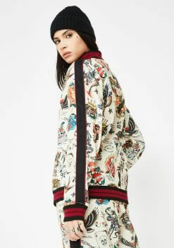 Flash Sale ๐คฉ Ed Hardy Slim Fit Embellished Track Jacket Outerwear ๐ 9 Ed Hardy Slim Fit Embellished Track Jacket Outerwear