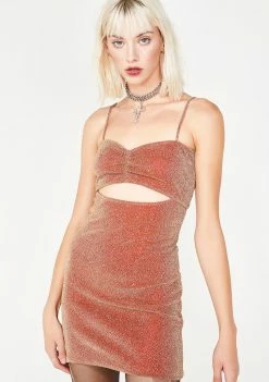 Elsie & Fred Dresses Rita Lurex Cutout Mini Dress