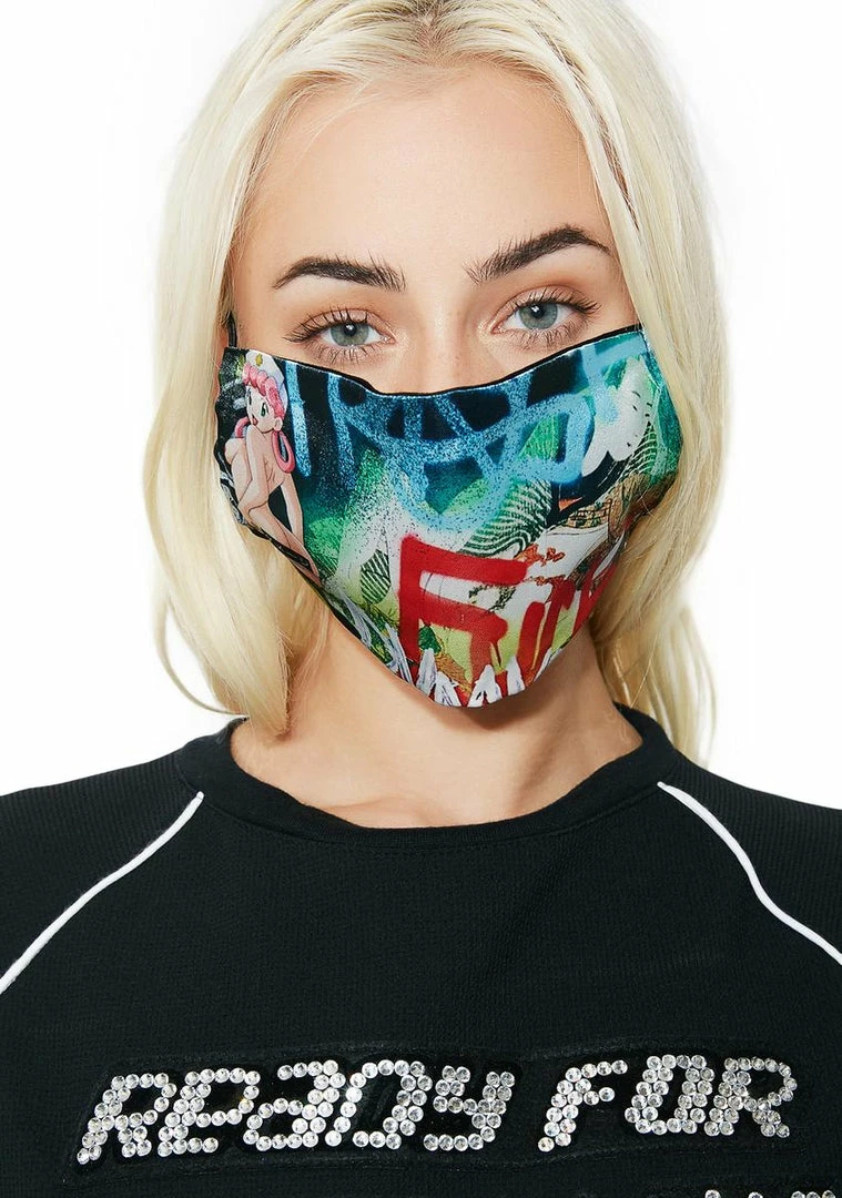 Wholesale ๐งจ DAMAGE Face Masks Rainbow Tyo X Sars Mask ๐ 3 DAMAGE Face Masks Rainbow Tyo X Sars Mask