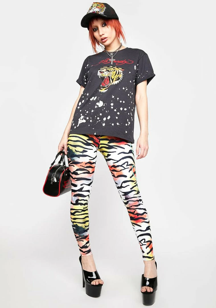 Wholesale 🔔 Ed Hardy Spandex Tiger Leggings ✨ 5 Ed Hardy Spandex Tiger Leggings