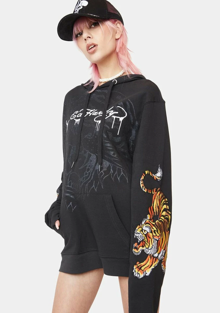 Buy ๐ฏ Ed Hardy Tops Embroidered Tigers Hoodie ๐ 4 Ed Hardy Tops Embroidered Tigers Hoodie