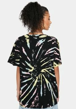 Coupon 🎁 Ed Hardy Black Tie Dye Tee Tops 🛒 9 Ed Hardy Black Tie Dye Tee Tops