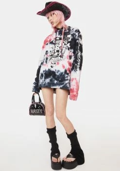 Promo ✨ Ed Hardy Tops Storm Tie Dye Skull Hoodie ⌛ 8 Ed Hardy Tops Storm Tie Dye Skull Hoodie