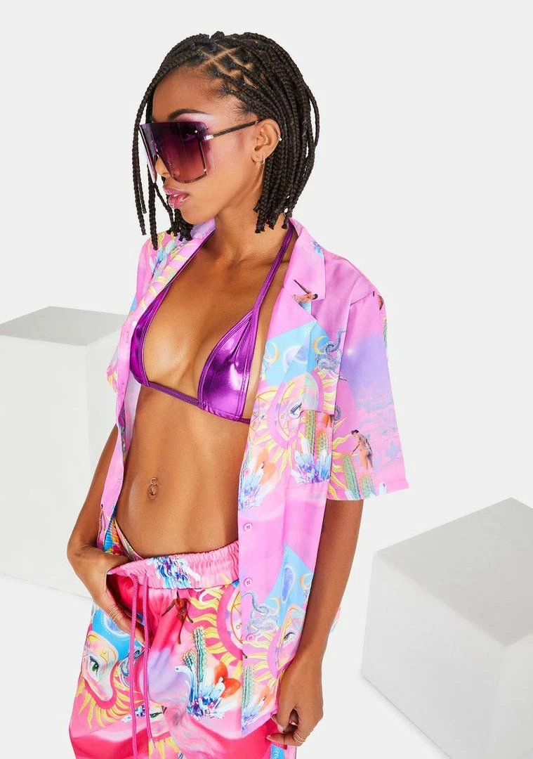 Best deal ๐คฉ Elsie & Fred Higher Priestess Celestial Print ๐ Shirt ๐ 4 Elsie & Fred Higher Priestess Celestial Print Shirt