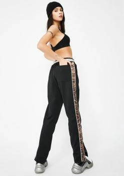 Ed Hardy Bottoms Slim Fit Tiger Stripe Track Pants