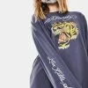 Budget β€οΈ Ed Hardy Onyx Tiger Long Sleeve Graphic Tee Tops π 2 Ed Hardy Onyx Tiger Long Sleeve Graphic Tee Tops