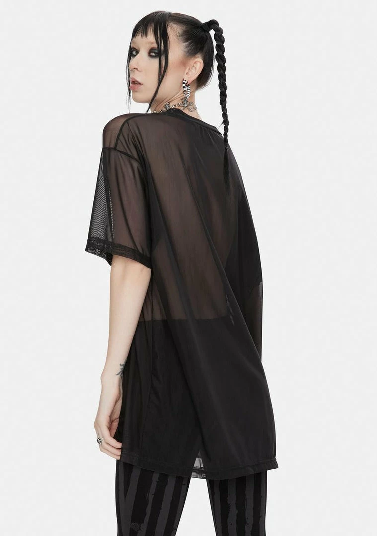 Outlet ๐งจ DAMAGE X Yenta Yen Mesh Graphic Tee โจ 6 DAMAGE X Yenta Yen Mesh Graphic Tee