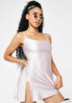 Elsie & Fred Dresses Slinky Sue Lilac Mini Dress